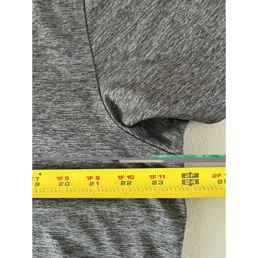 Alfani Mens Dark Gray Heather Performance Polo Shirt Sz XL Golf Sporty Luxe